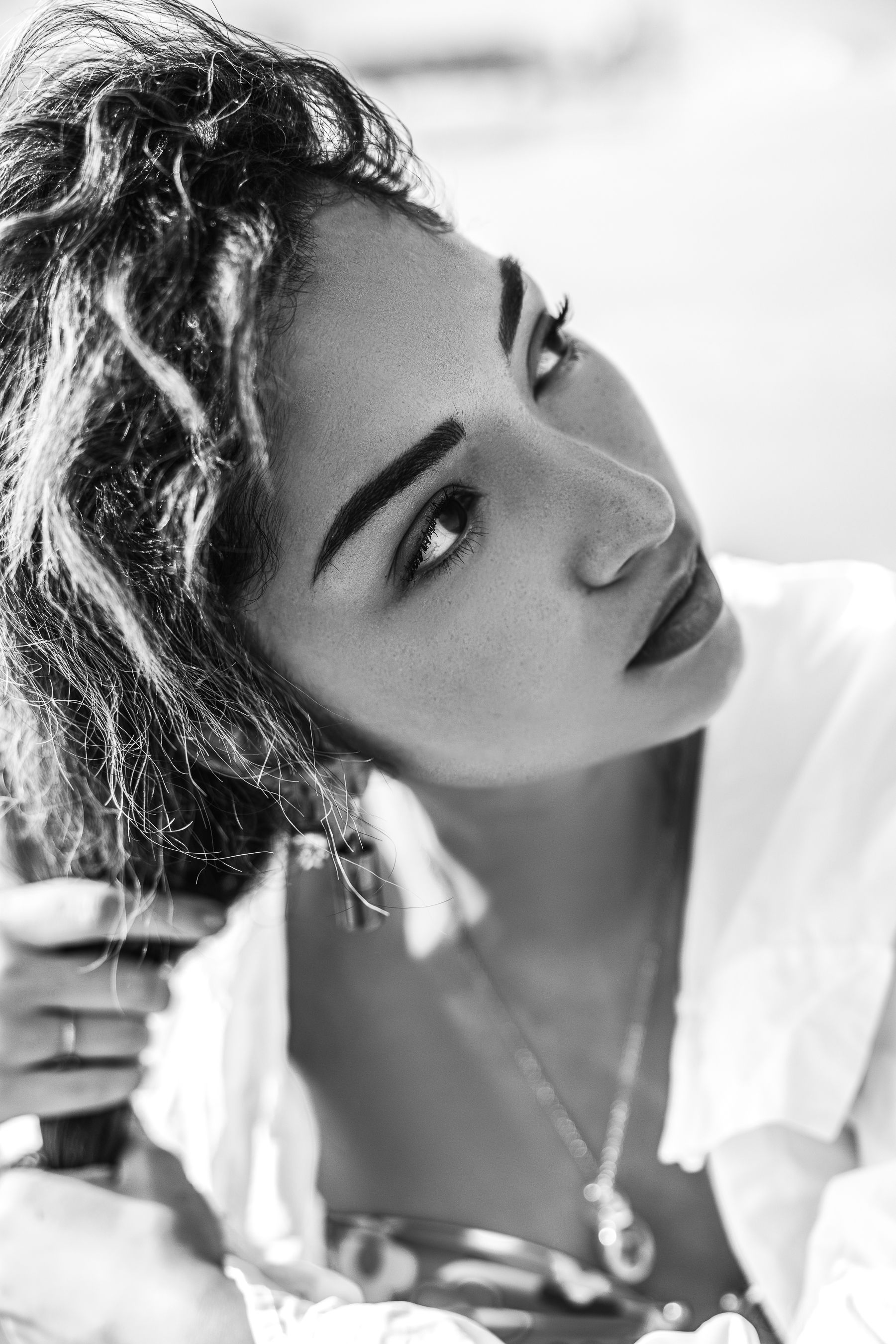 Black and White Portrait Painting of a Beautiful Woman · Free Stock Photo