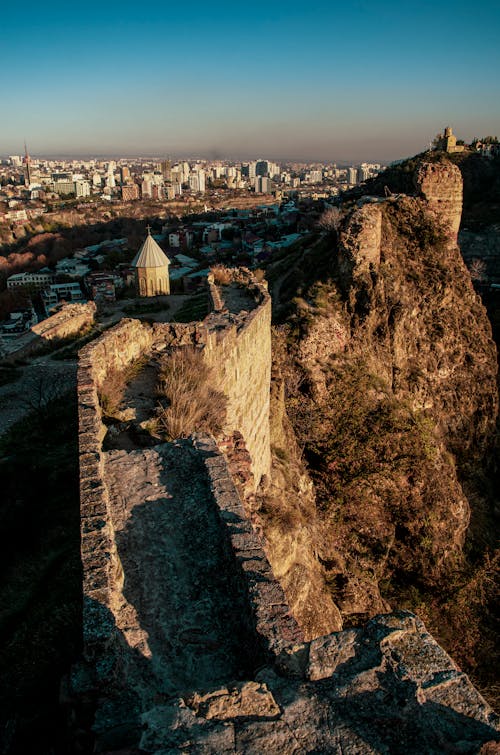 Free Ruins of a Castle on a Hill  Stock Photo