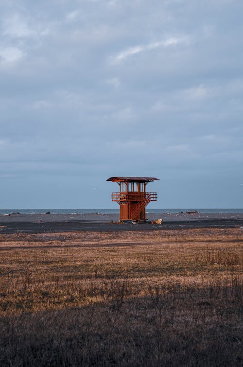 Lifeguard Tower Beside the Beach