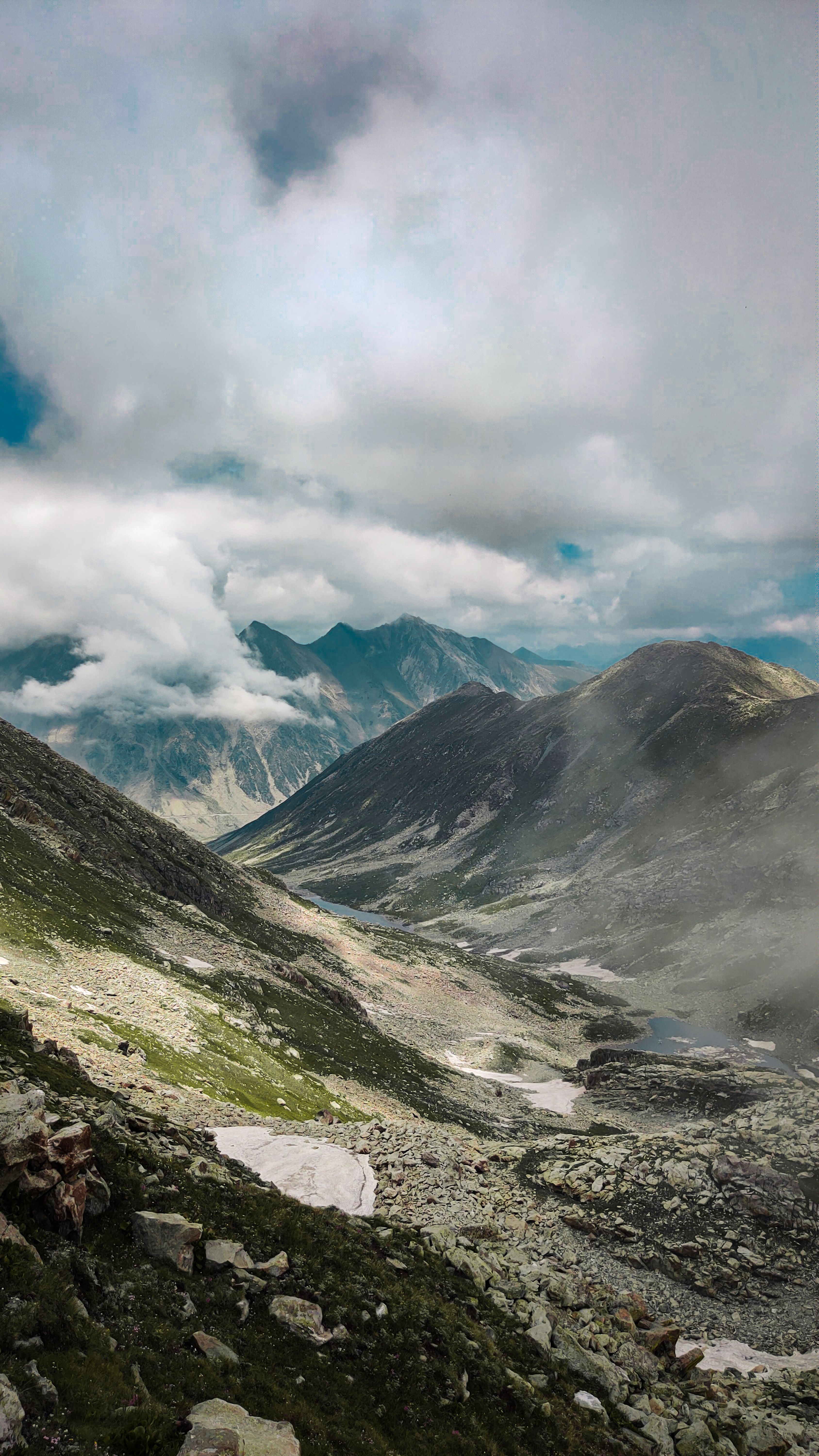 Green and Gray Mountains Under White Clouds and Blue Sky · Free Stock Photo