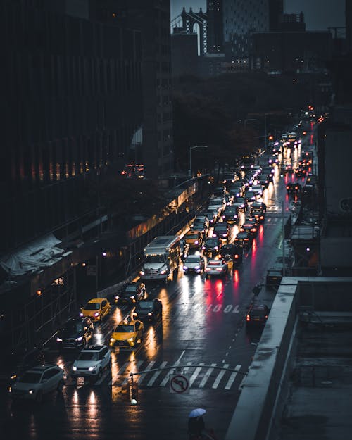 交通, 城市, 夜生活 的 免费素材图片