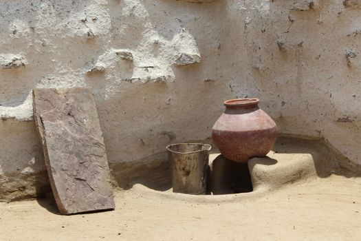 earthen clay plaster wall