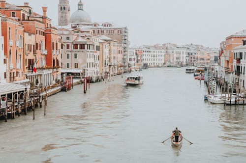 Základová fotografie zdarma na téma Benátky, budovy, čluny