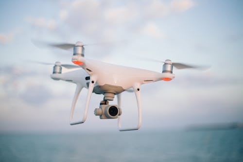 Skey üzerinde Uçan Quadcopter