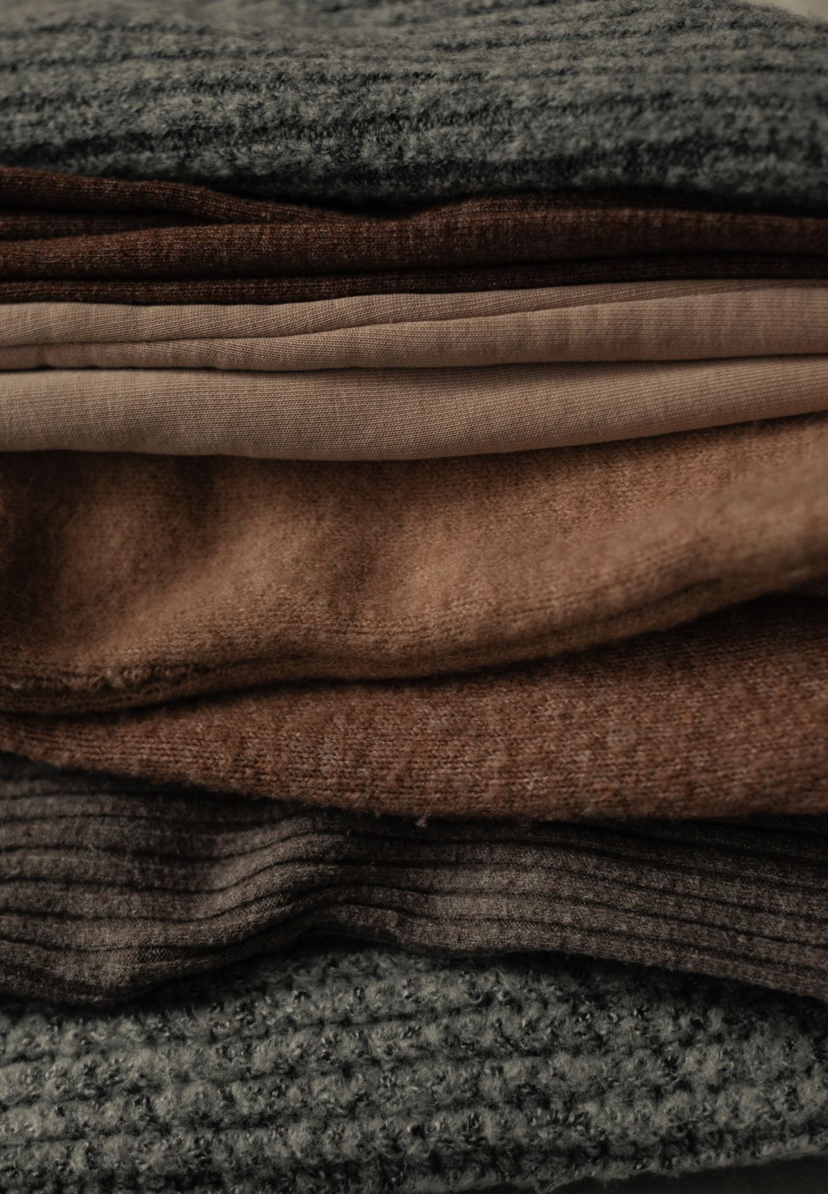 Wool blend fabric texture