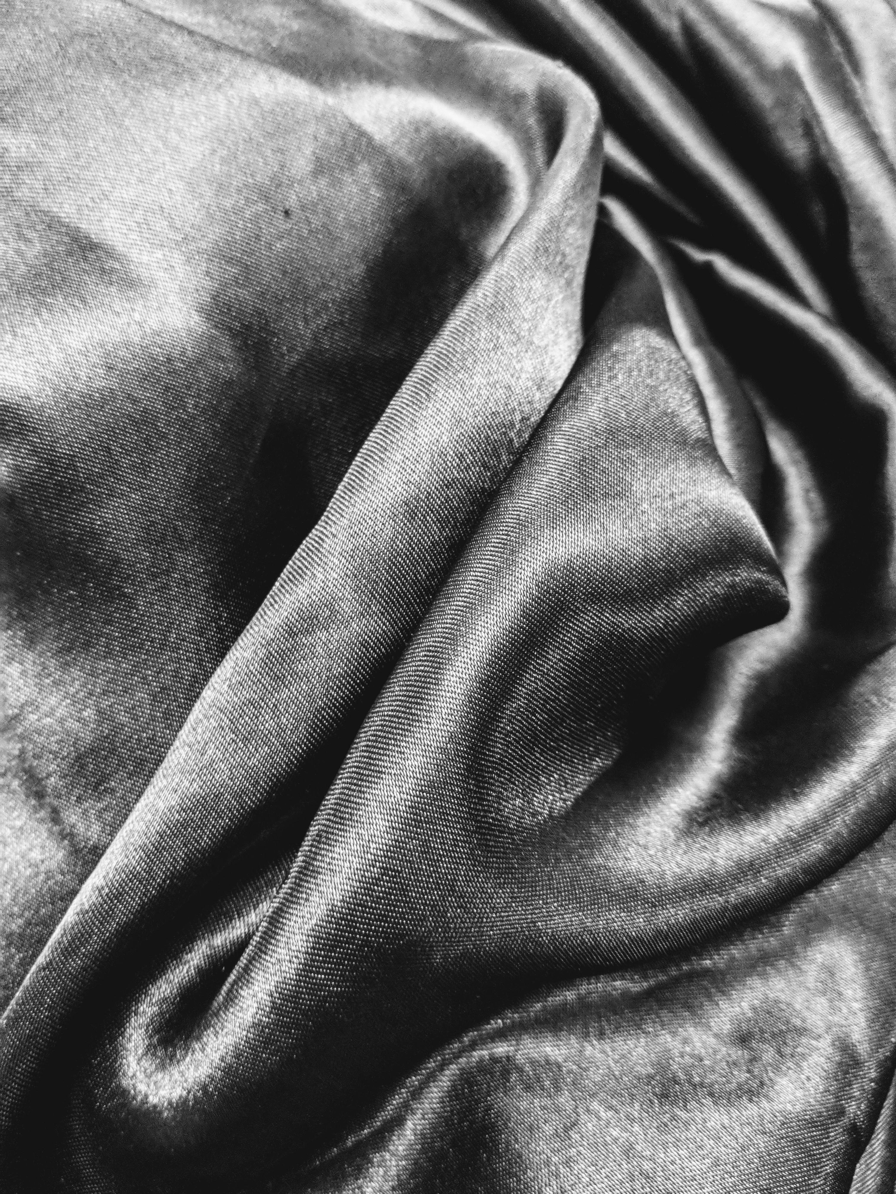 Free stock photo of black and white, black and white satin, black and white sheets