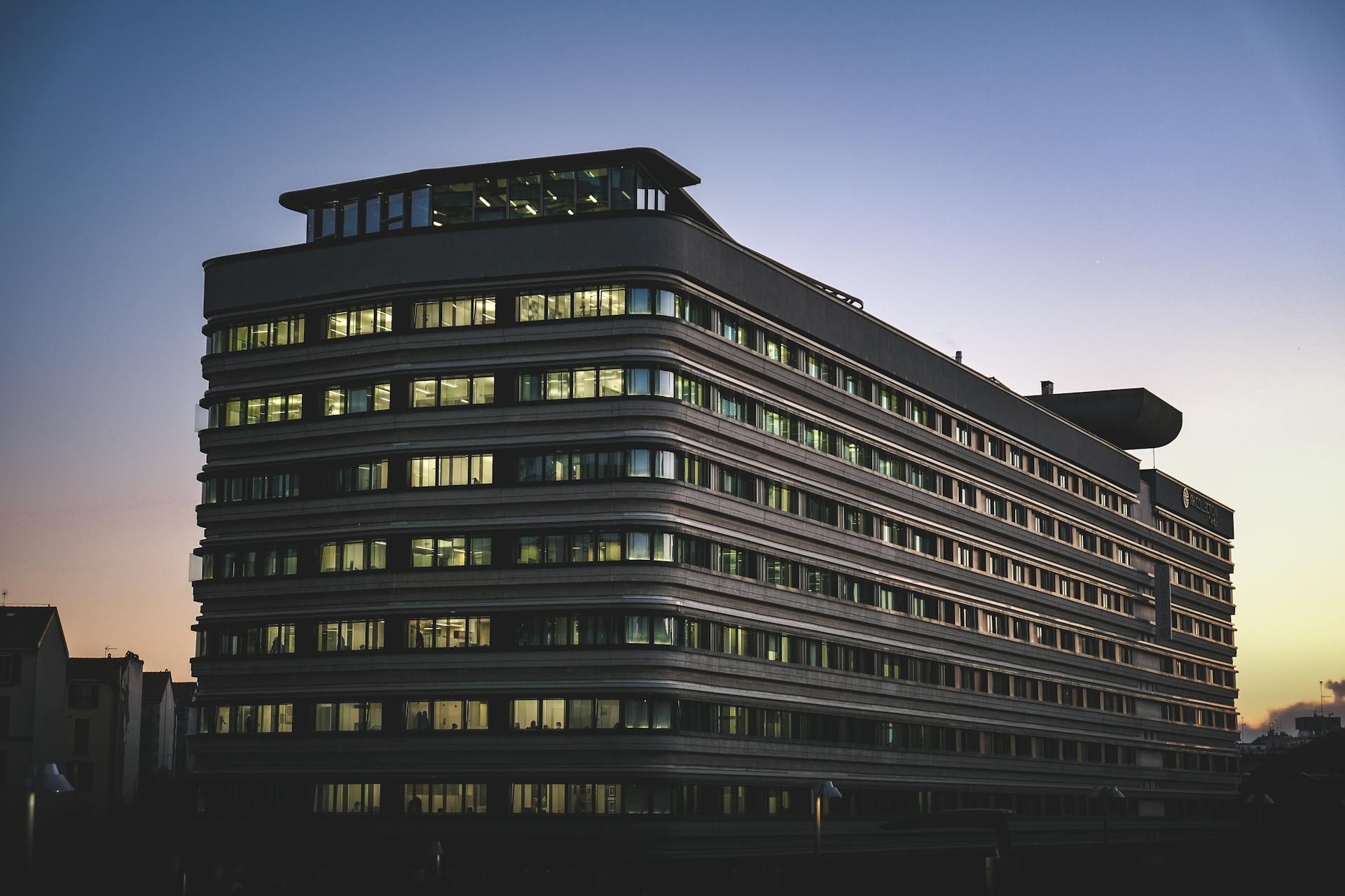 Office Building at Dusk