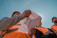 A Low Angle View of People Volunteering in Search of Missing Person