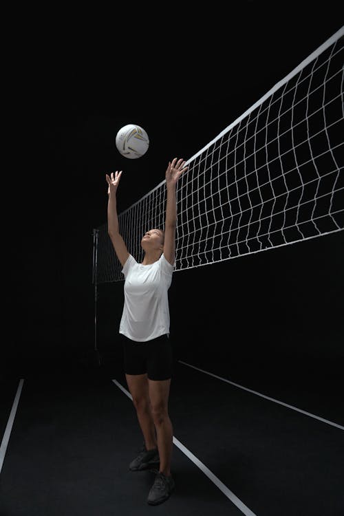 A Woman Playing with Volleyball · Free Stock Photo