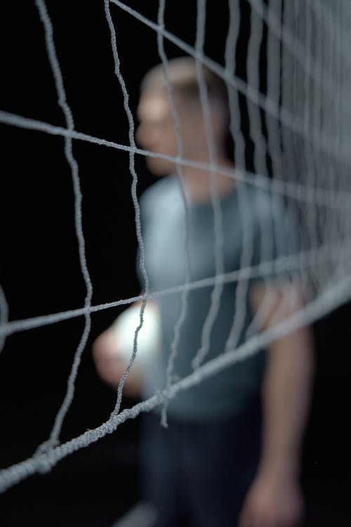 Close Up Photo of a Volleyball Net
