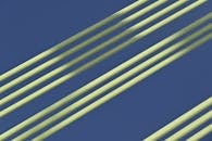 Green Lines on Blue Background