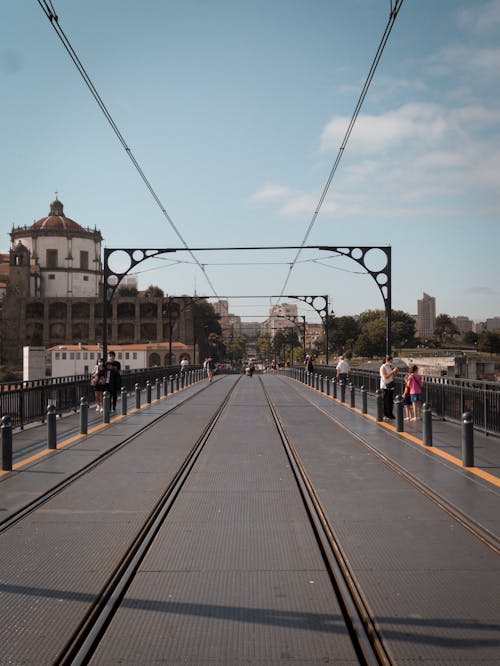 Tracks on a Bridge in Porto 