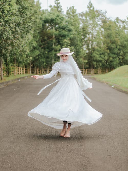 Free A Shot of Female Walking and Wearing Dress, Indonesia  Stock Photo