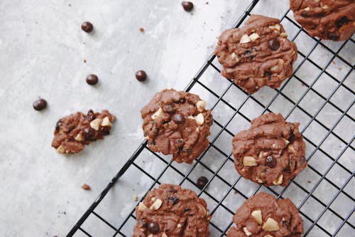 Close-Up Shot of Cookies on a Tray