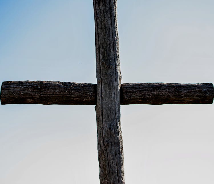 Weathered Wooden Cross 