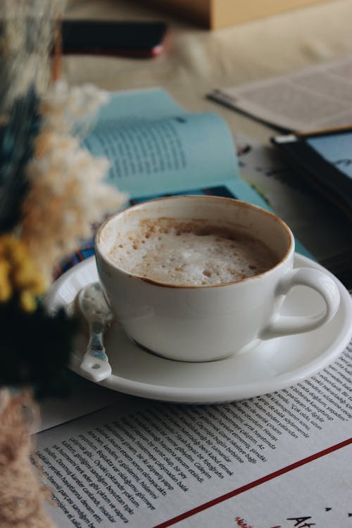 Foto profissional grátis de abrir, café, caneca