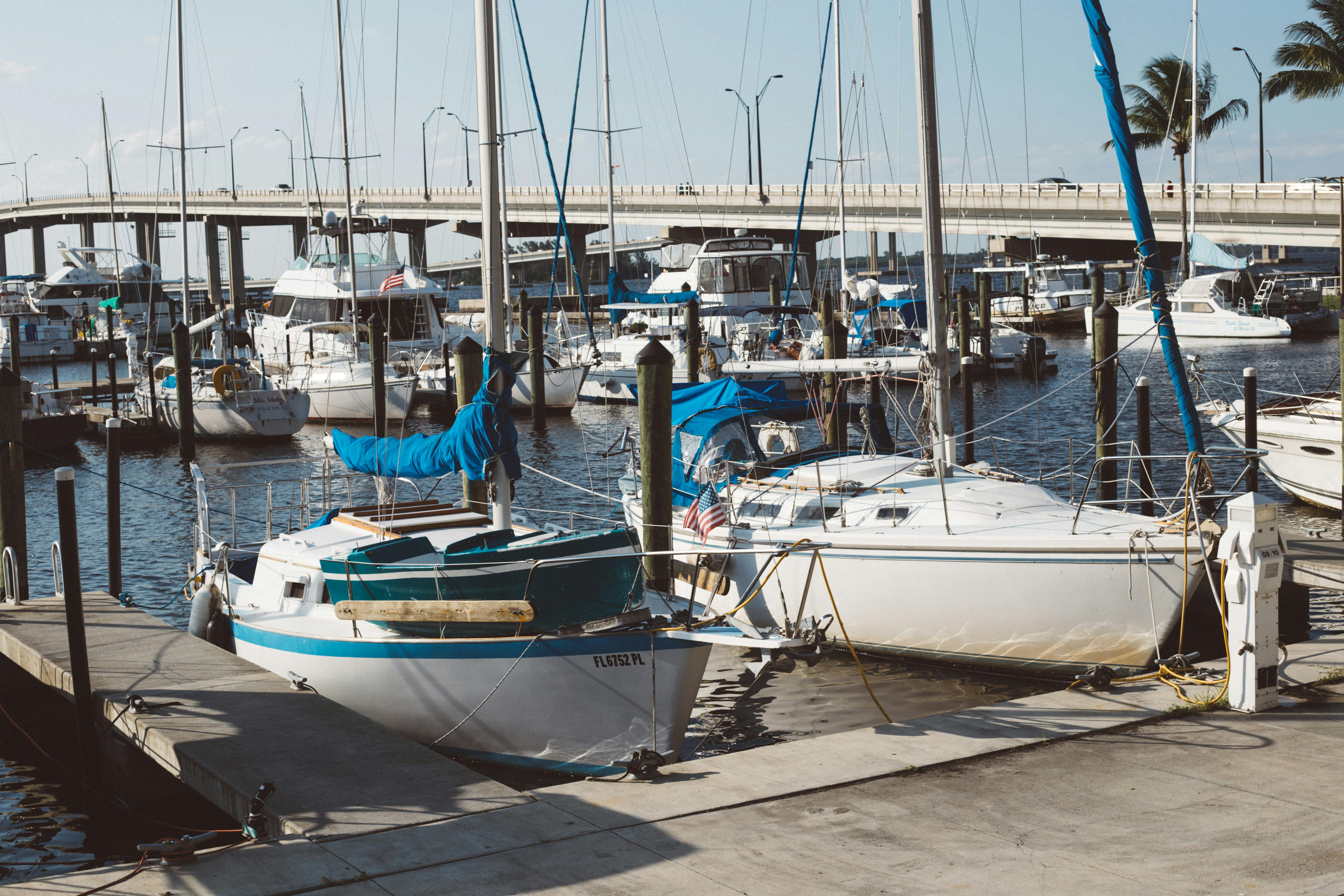 Two Boats Parked Near Bridge · Free Stock Photo