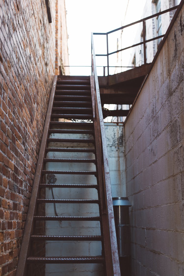 Brown Metal Staircase