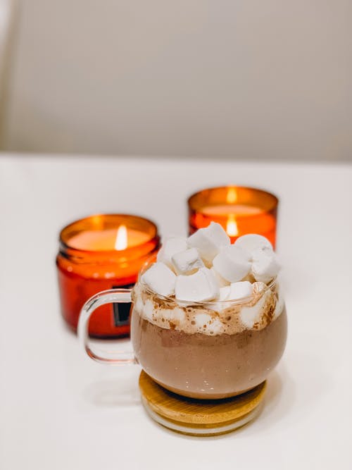 A Cup of Delicious Chocolate Drink with Marshmallows