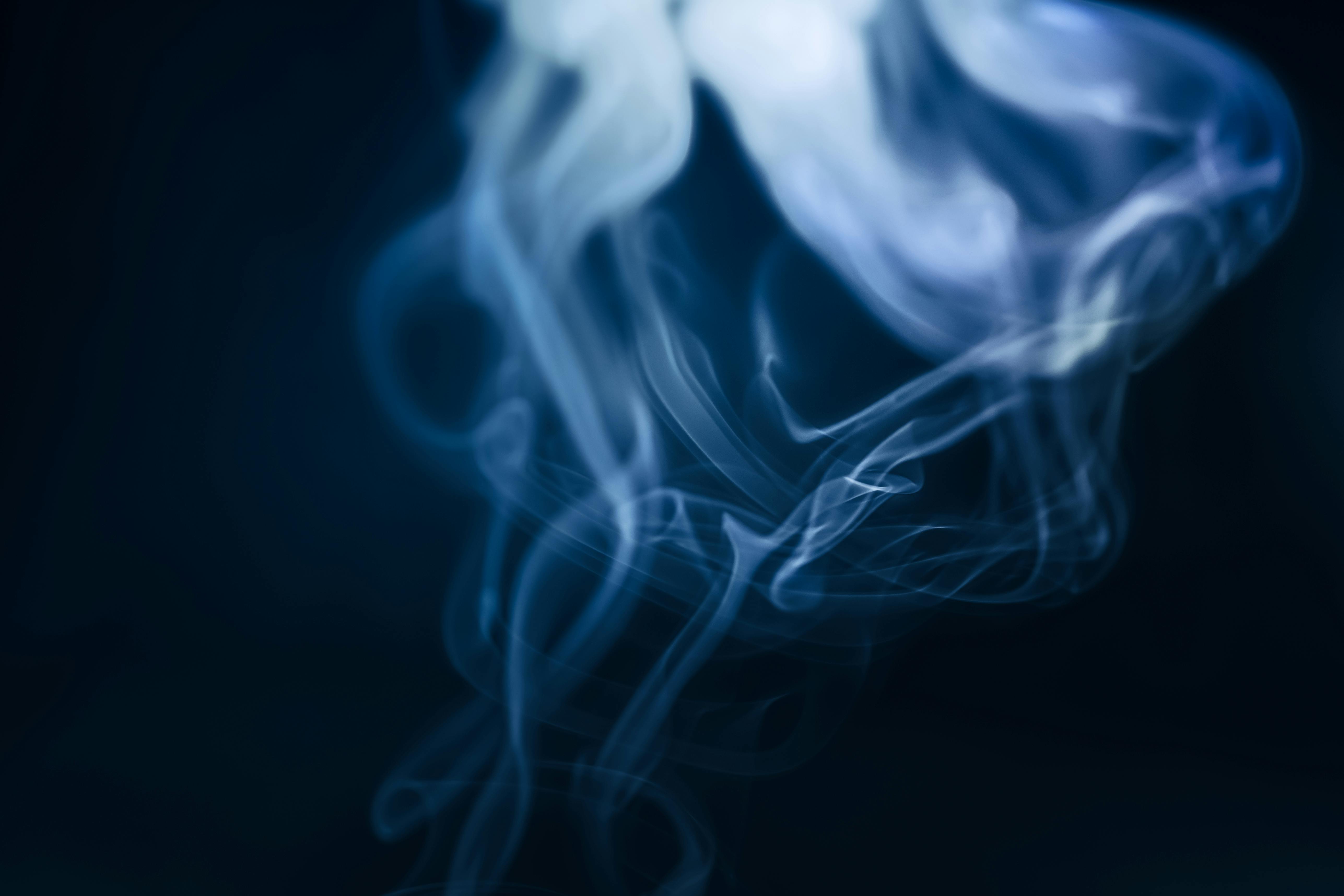 Wallpaper.wiki Neon Round White Smoke Light 4K