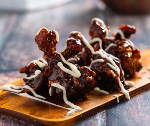 Fried Chicken Legs in Sweet Glaze