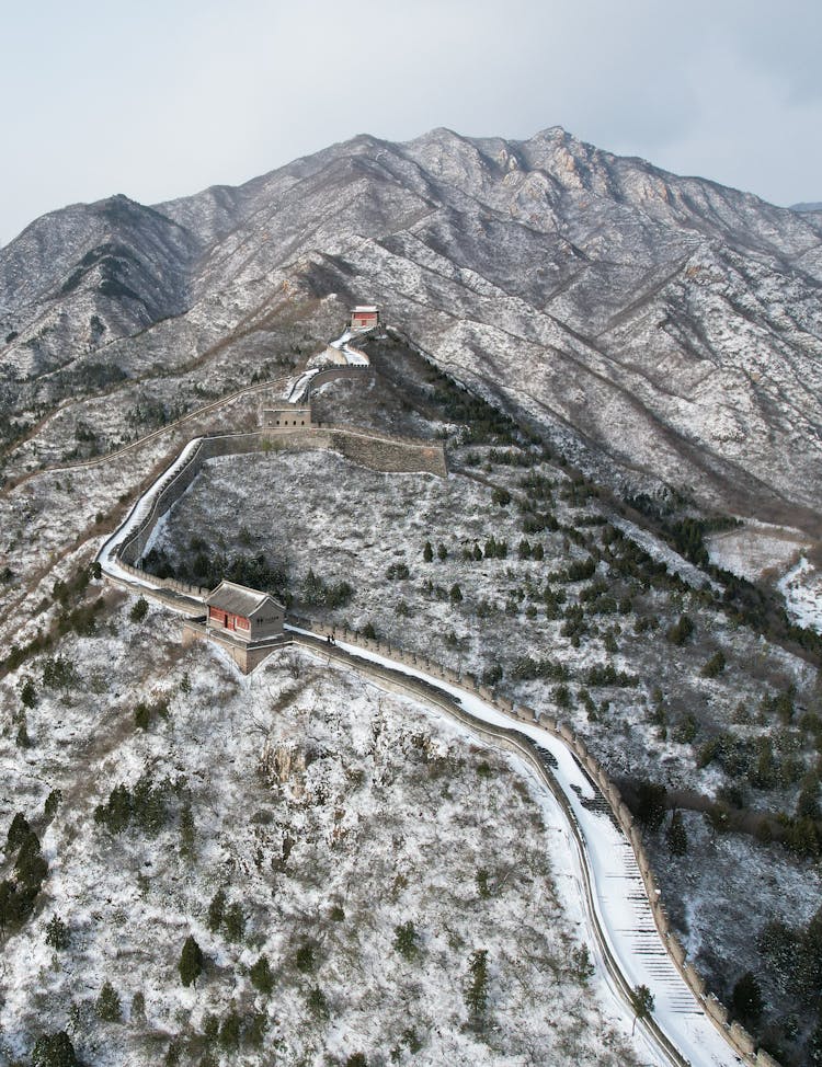 Aerial View Of The Great Wall Of China