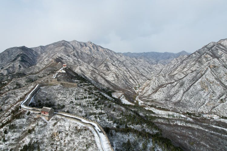 Aerial View Of The Great Wall Of China