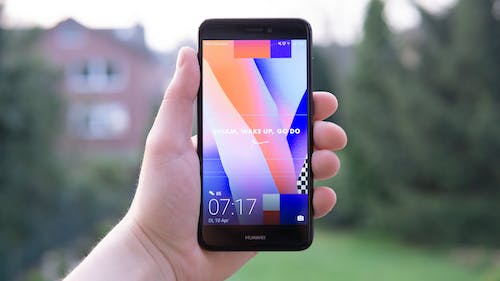 Ücretsiz Siyah Huawei Android Akıllı Telefon Stok Fotoğraflar