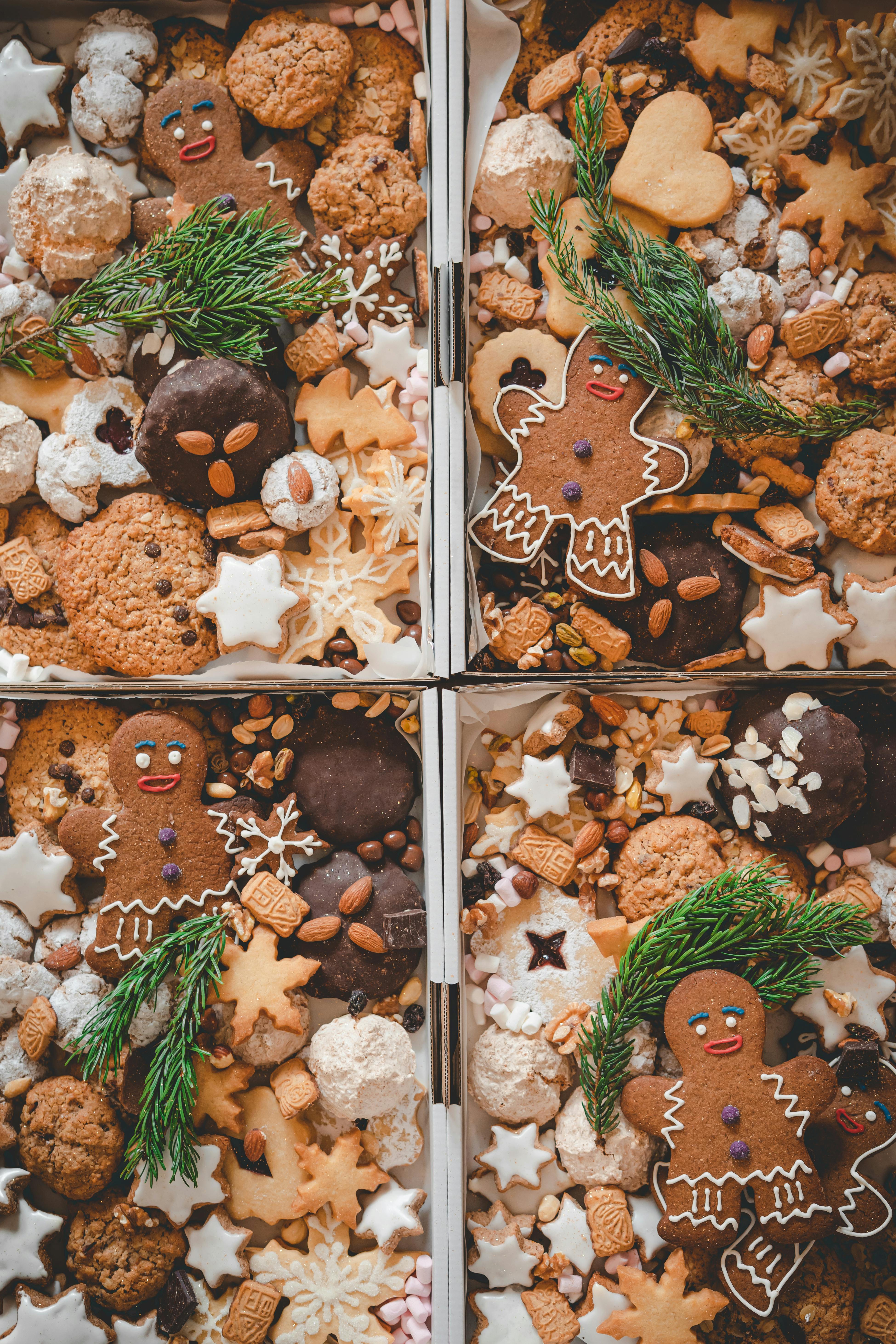 photography of christmas cookies