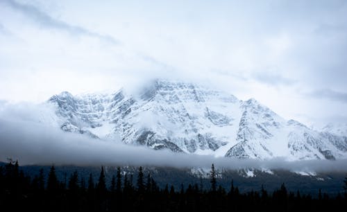 A Snow-Covered Mountain