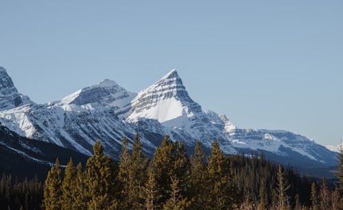 A Snow-Covered Mountain