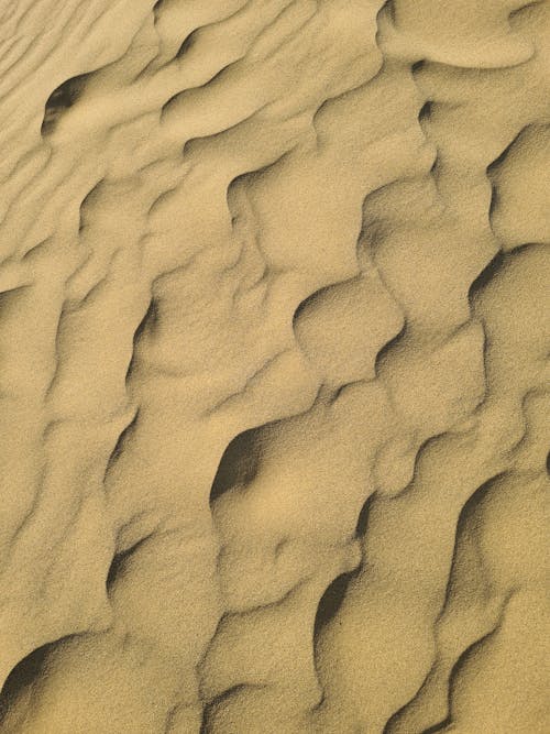 Fotobanka s bezplatnými fotkami na tému duny, letecký pohľad, pieskový