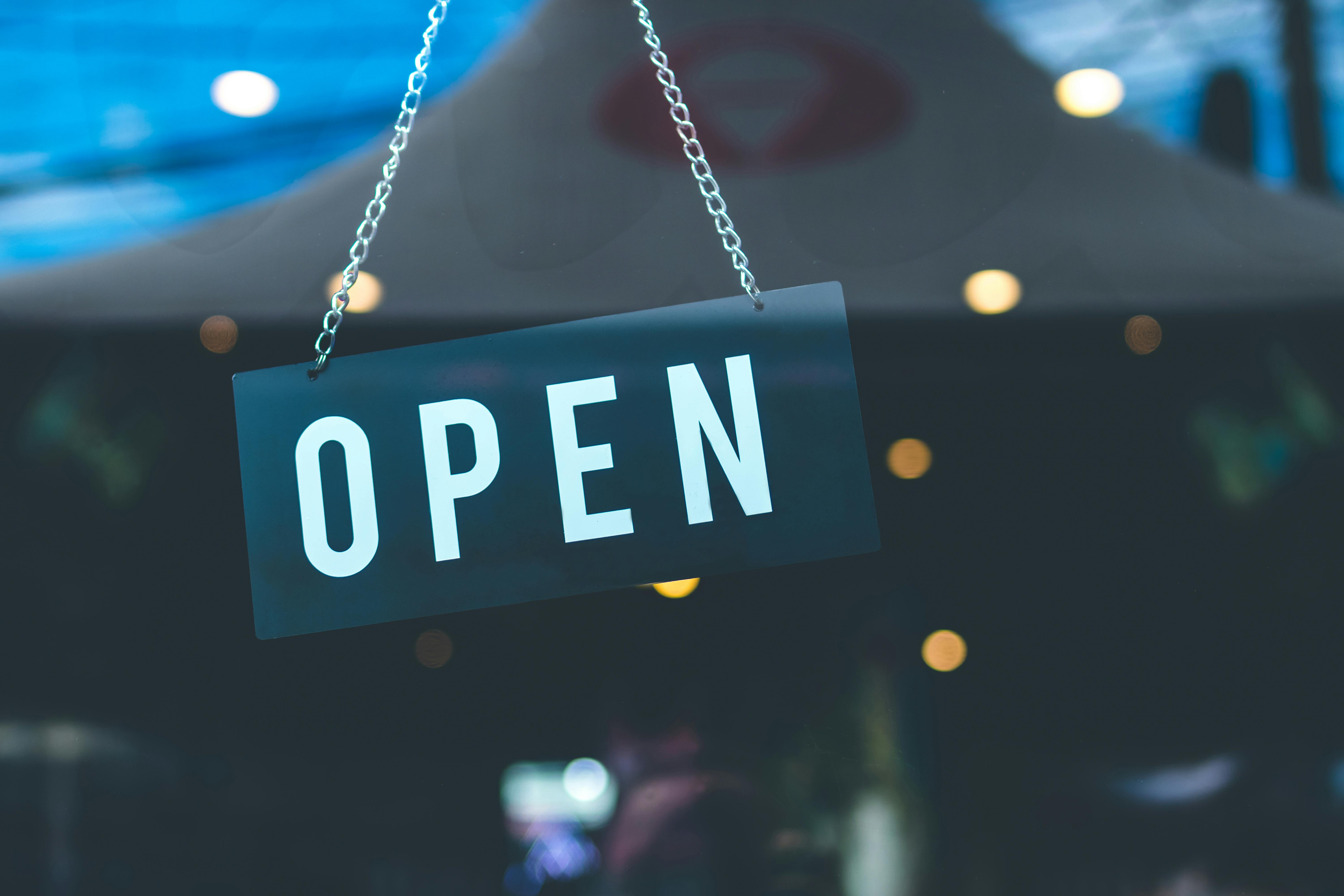 An open signage | Photo: Pexels