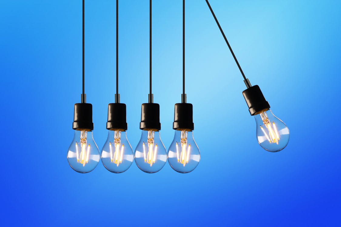 Free Five Bulb Lights Stock Photo