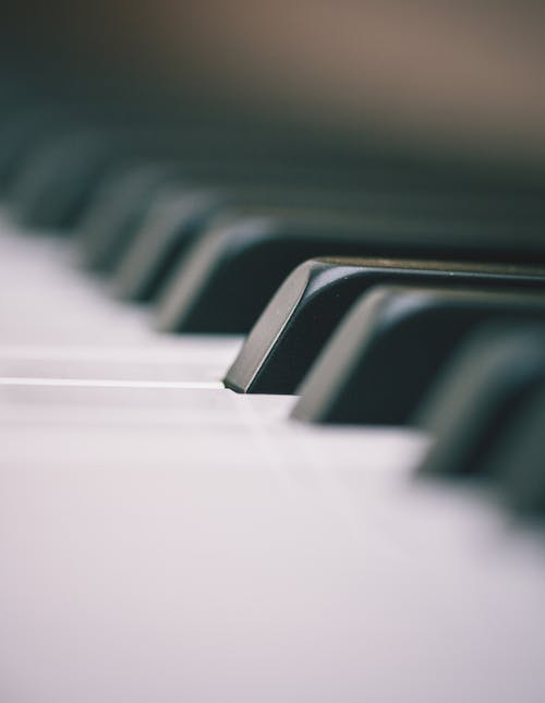 Close-Up Shot of Piano Keys