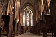 Brown Wooden Chairs Inside Cathedral