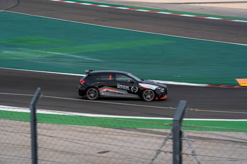 A Racecar on a Race Track