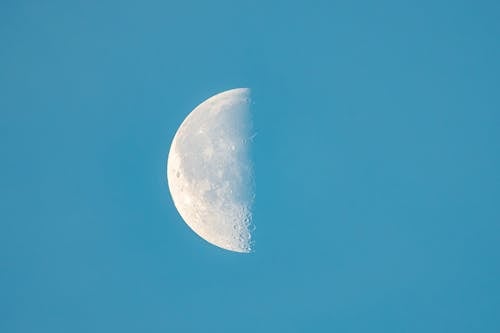 Free Close-Up Shot of a Full Moon in the Sky Stock Photo