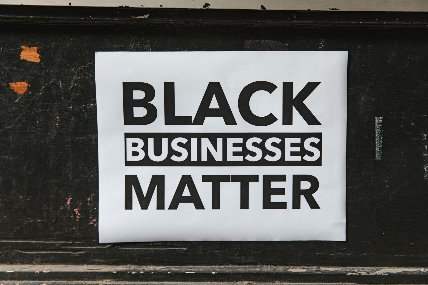 Black Businesses Matter poster