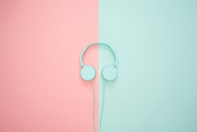 Blue Headphone