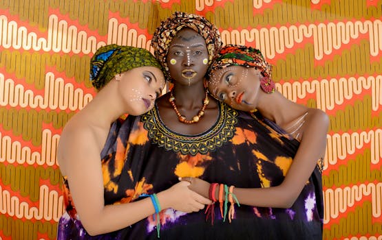 Three Women Wearing Black Clothes