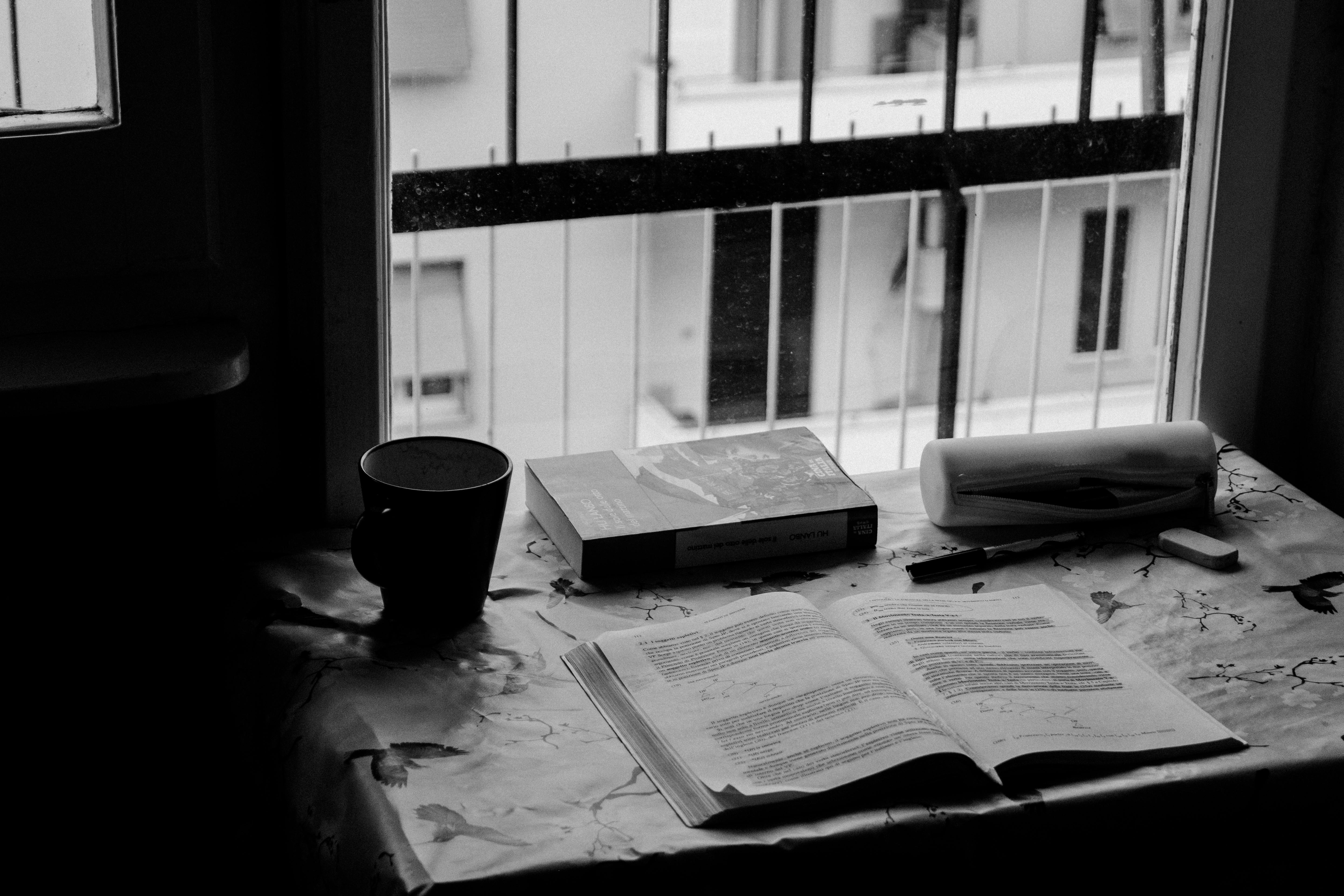 quiet study corner everyday scene lifestyle photo 2