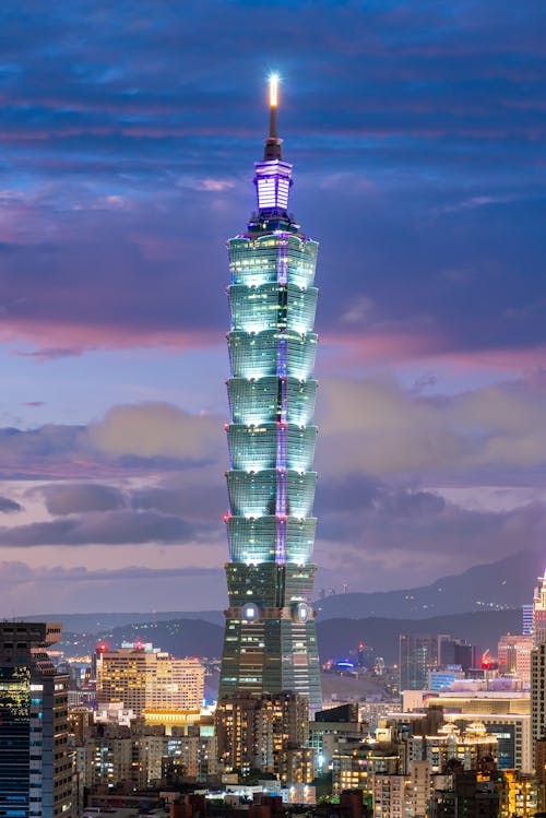 The Taipei 101 Building in Taipei, Taiwan