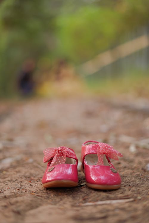 Close-Up Shot of Baby Shoes