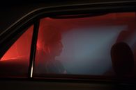 Lonely Woman Sitting in the Car