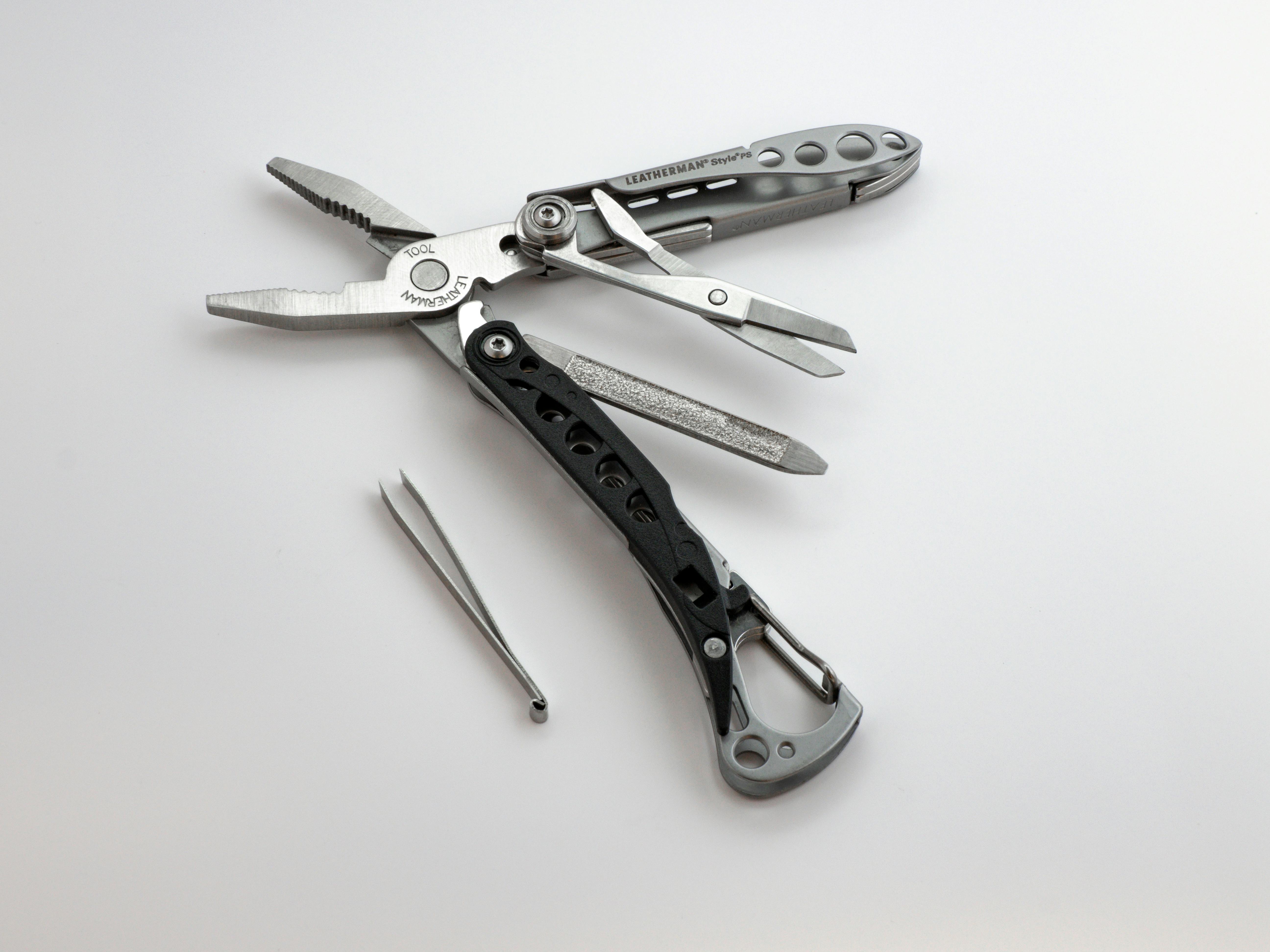 Free stock photo of carabiner, close up, leatherman