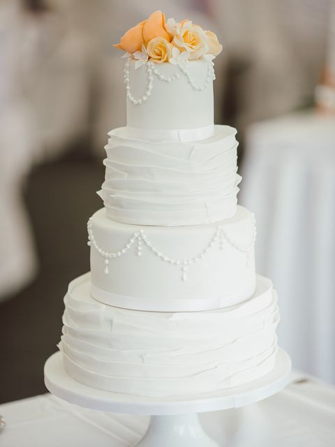 Wedding invitation tiered-cake