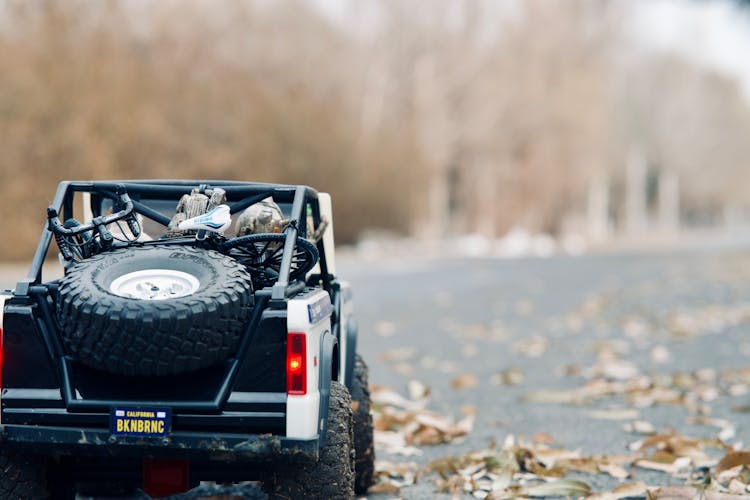 Close-up Of A Model 4x4 Car 