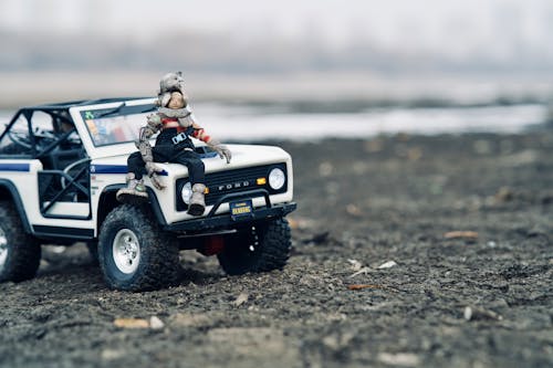 Toy Car on a Beach 