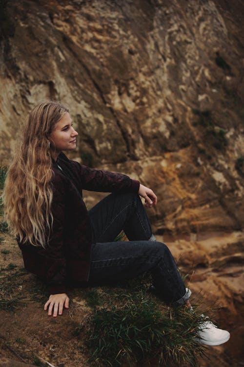 Blonde Woman Posing